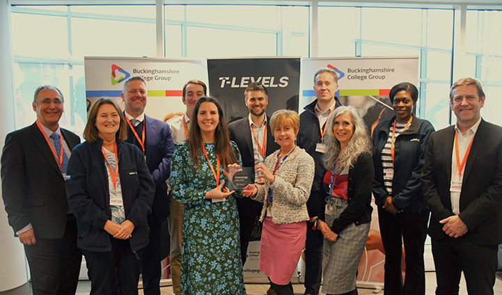 Conerstone Employer Photo with Bucks College Group, AtkinsRealis, Balfour Beatty Living Places and Bucks Council